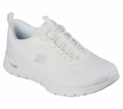 Skechers Arch Fit Vista - Gleaming -UK Clothing Sales Shop 104377 WHT F scaled