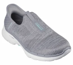 Skechers Slip-ins: GO WALK 6 - Fabulous View -UK Clothing Sales Shop 124569 GRY F scaled