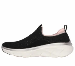 Skechers Relaxed Fit: D'Lux Walker 2.0 - Sparkle Forever -UK Clothing Sales Shop 150098 BKRG D scaled