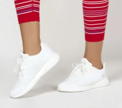 Skechers Bobs Sport Squad - Tough Talk -UK Clothing Sales Shop 32504 WHT B scaled