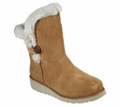 Skechers Keepsakes Wedge - Cozy Peak -UK Clothing Sales Shop 49811 TAN F scaled